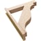 Ekena Millwork 5 1/2-in W x 26-in D x 32-in H Funston Block Rough Cedar Woodgrain TimberThane Outlooker, Primed Tan OUTUR055X26X32FST44RCPR - alternate 3